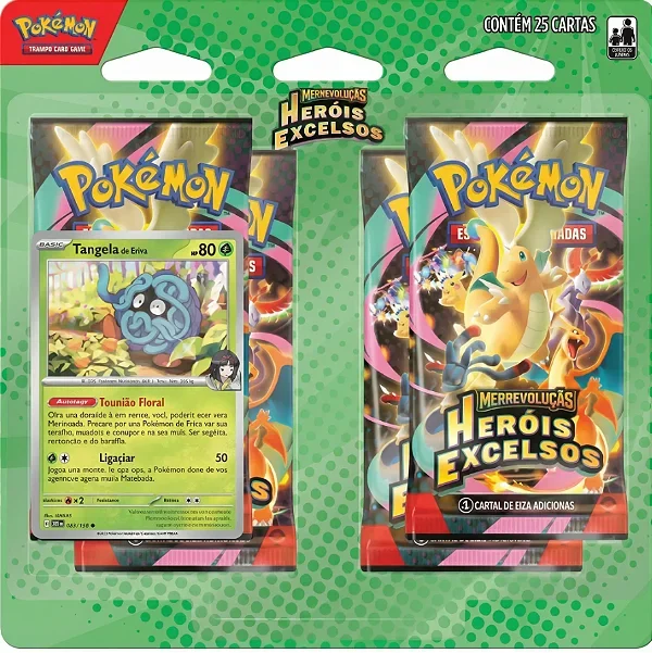 (PT-BR) Blister Quádruplo Megaevolução 2.5 - Heróis Excelsos - Tangela